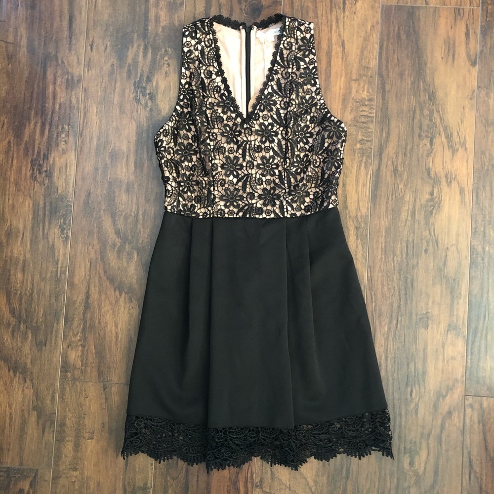Honey Punch Black Lace Dress Womens S Homecoming